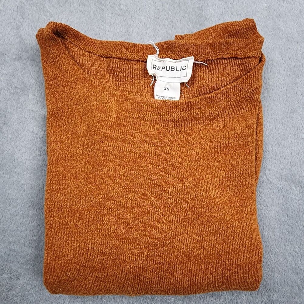 For The Republic Women’s Copper Brown Long Sleeve Top Size XS Polyester Blend